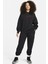 Air Jordan Wordmark Fleece Oversized Fit Women's Crew Geniş Kalıp Kadın Sweatshirt Siyah 4