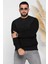 Erkek Kendinden Desenli Selanik Sweatshirt 1