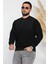 Erkek Kendinden Desenli Selanik Sweatshirt 2
