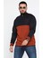 Erkek Yarım Boğazlı Renk Garnili Triko Kazak 1