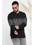 Erkek Bisiklet Yaka Baskılı Sweatshirt 2