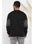 Erkek Bisiklet Yaka Baskılı Sweatshirt 3