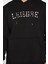 Erkek Kapüşonlu Nakışlı Şardonlu Üç Iplik Sweatshirt 4