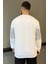 Erkek Bisiklet Yaka Baskılı Sweatshirt 3
