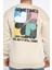 Bisiklet Yaka Üç Iplik Şardonlu Baskılı Erkek Sweatshirt 4