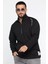 Yarım Fermuarlı Baskılı Double Face Erkek Sweatshirt 1