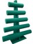 Yerli Üretim Süet Kumaş Yeşil Renk Beş Kademeli 45/34 cm Bileklik-Saat Sergileme Standı 1