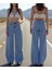 Kadın Pamuk Wide Leg Baggy Jeans 1