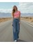 Kadın Pamuk Wide Leg Baggy Jeans 2