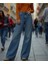Kadın Pamuk Wide Leg Baggy Jeans 3