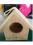 4.3x4.3x5.5in Tarzı Kuş Evi Kuş Yuvası Doğal Ahşap Kuş Evi Ahşap Kuş Kafesi Dış Mekan Pencere Kafesi Emme Kupaları ile Kreatif Ahşap Asılı Yuva (Yurt Dışından) 1