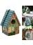 Gösteri Stili Olarak 1 Adet Reçine El Boyalı Renkli Kuş Evi Bahçe Country Kulübeler Kuş Evi Açık Dekoratif Yuva Kutusu Kuşlar Için (Yurt Dışından) 2
