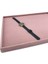 Yerli Üretim Süet Kumaş Pembe Renk 34/24 Cm Takı Servis Sunum Tablası 2