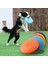 Kırmızı Stil 15CM Köpek Uçan Disk Oyuncak Çevre Dostu Yumuşak Kauçuk Yüzen Ufo Dayanıklı Isırma Çiğneme Diski Yavru Etkileşimli Eğitim Pet Malzemeleri (Yurt Dışından) 2