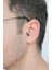 Erkek Çelik Halka Piercing Tragus Helix Kıkırdak 8 mm Siyah 4