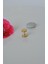 Erkek Vidalı Daire Model Çelik Küpe 7 mm Gold Renk 2