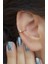 Sıkıştırmalı Kıkırdak Küpesi Minimal Tektaş Earcuff 1