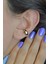 Bombeli Sade Sıkıştırmalı Kıkırdak Küpesi Earcuff 3
