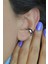 Gümüş Renkli Bombeli Sıkıştırmalı Sade Kıkırdak Küpesi Earcuff 1