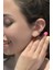 İki Sıralı Taşlı Sıkıştırmalı Kıkırdak Küpe Earcuff Gümüş Renkli 2