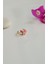 Sıkıştırmalı Kıkırdak Küpesi Pembe Kelebek Earcuff 2