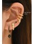 Gold Yılan Earcuff Sıkıştırmalı Kıkırdak Küpesi 1