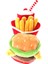 Havuç Tarzı Yeni Hamburger Evcil Oyuncak Peluş Oyuncak, Sesli Oyuncak, Patates Kızartması, Hamburger Milkshake Bardağı ile Bb Sesli Kağıt (Yurt Dışından) 3