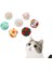 No.4 Tarzı Gosterildigi Gibi 1 Adet Ev Yapımı Renkli Zıplayan Top Kedi Oyuncakları Peluş Zil Top Fare Oyuncak Gezegen Top Kedi Oyuncak Etkileşimli Pet Malzemeleri (Yurt Dışından) 5