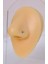 Sacce Scarves&Accessories 316 L Çelik Siyah Renkli Tektaş Hızma Burun Piercingi Nostril Screw 4