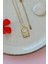 Tarot Kartı Kolye Ay Sembolü Kolye The Moon Plaka Madalyon Kolye Gold 4