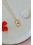 Tarot Kartı Kolye Aşk Sembolü Kolye The Lovers Plaka Madalyon Kolye Gold 4