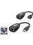 Concord C-5605 Extension Adaptör USB RJ45 Erkek Dişi 45MT 1