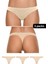 Mikro Fiber Kadın Tanga 3'lü Özel Paket - Siyah, Beyaz, Ten | S/m, L/xl 1