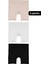 Mikro Fiber Kadın Uzun Boxer 3'lü Özel Paket - Siyah, Beyaz, Ten | S/m, L/xl 1