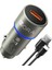 GAR116 Qc3.0 Alüminyum Güvenlik Çekici Araç Şarj Aleti - 18W Hızlı Şarj - Çift Fonksiyonlu USB Şarj ve Güvenlik Çekici - Siyah 1