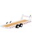 1:64 Diecast Car Hauler Trailer White MGTAC21 Model Mini Gt Taşıyıcı Römork 1