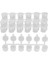 5 Şerit 30 Kap Boş Boya Kapları, 10ML 0.35OZ Mini Kap Şeffaf Plastik Saklama Kapları (Yurt Dışından) 1