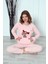 Fwn 04-3301 Peluş Welsoft Polar Kışlık Yumoş Geyikli Kadın Pijama Takımı 1