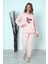 Fwn 04-3301 Peluş Welsoft Polar Kışlık Yumoş Geyikli Kadın Pijama Takımı 2