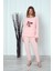 Fwn 04-3301 Peluş Welsoft Polar Kışlık Yumoş Geyikli Kadın Pijama Takımı 3