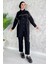 Taş Detaylı Gabardin Ikili Tesettür Takım 1