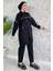 Taş Detaylı Gabardin Ikili Tesettür Takım 3