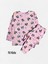 Kız Çocuk %100 Pembe Rakun Desenli Uzun Kollu Kışlık Pijama Takımı 1