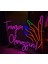 Cizgineon Tırnağım Olamazsın Işıklı Neon LED Duvar Dekarasyon 2