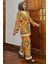 Desenli Bluz Kimono Pantol Tesettür Visk Ikili Takım 2