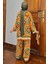 Desenli Bluz Kimono Pantol Tesettür Visk Ikili Takım 4