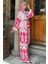 Desenli Tesettür Visk Kimono Ikili Takım 1