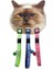 Kedi Boyun Tasması Ekose Desenli 10mm28cm (3 Lü) 1