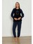 Fwn 04-3310 Peluş Welsoft Polar Kışlık Yumoş Kadın Pijama Takımı Good Night 1