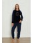 Fwn 04-3310 Peluş Welsoft Polar Kışlık Yumoş Kadın Pijama Takımı Good Night 2